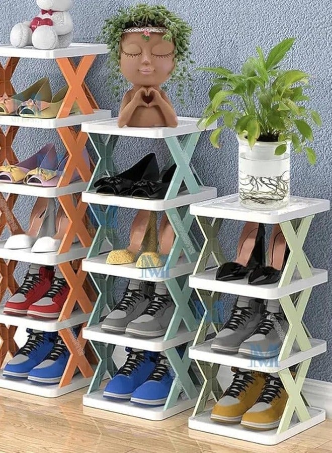 New X-Shaped Shoe Cabinet  with 5 shelfs - Image 2