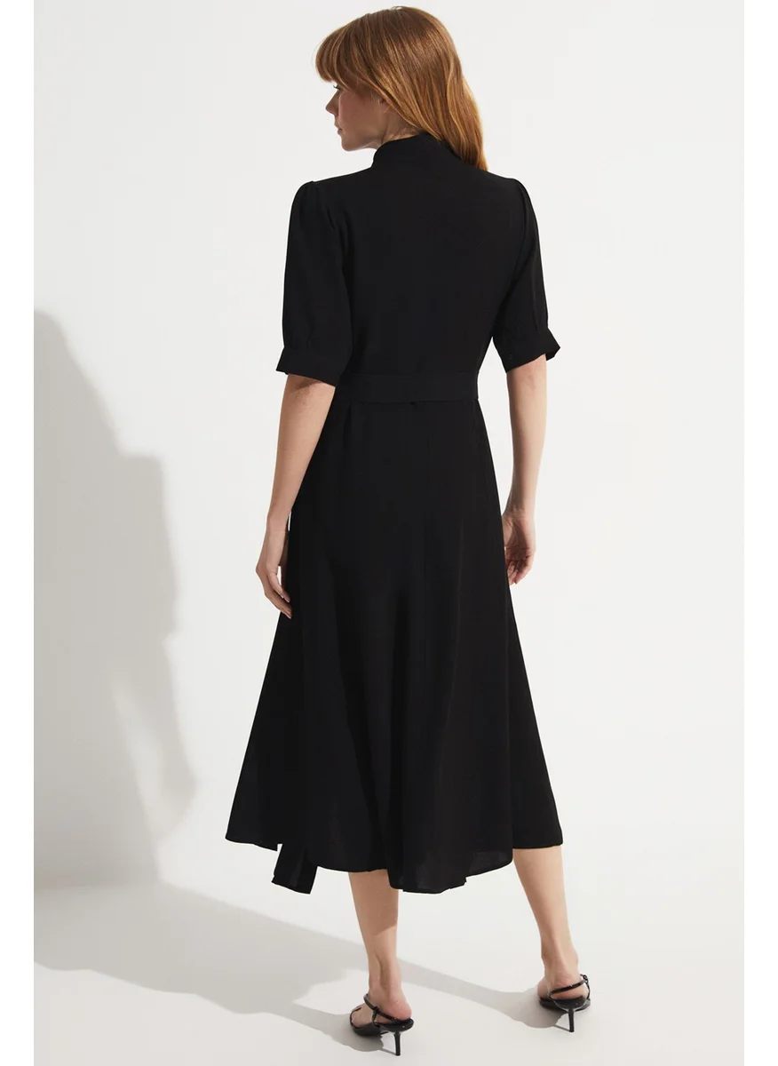 JUNE 100% Viscose Shirt Dress