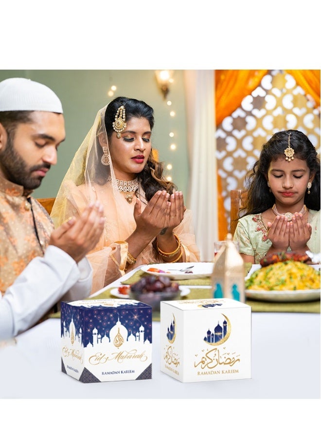 6 قطع صندوق هدايا حلوى قلعة رمضان كريم زينة حفلات صندوق ورقي - Image 5