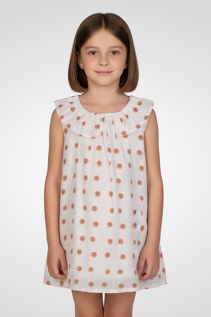 Hamleys فستان بنات للأطفال بطبعة شاملة، متعدد الألوان - Image 1