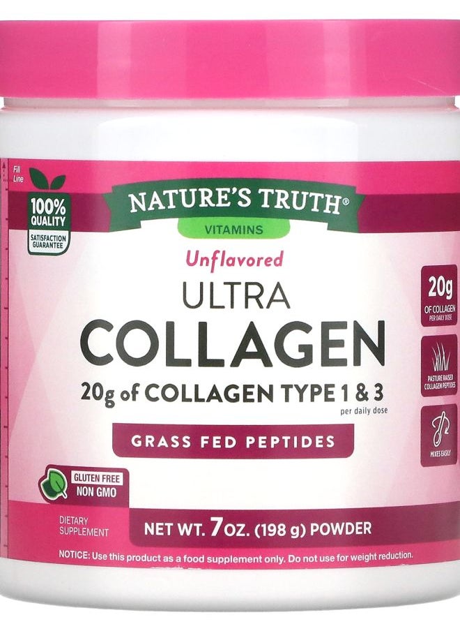 Nature's Truth - Ultra Collagen Powder Unflavored 7 oz (198 g) - Image 1