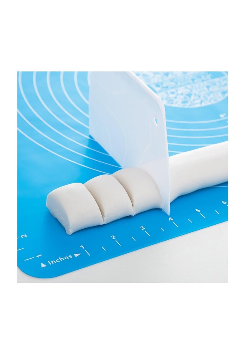 ECVV ECVV Baking Mat, Non-Stick Silicon Rolling Pastry Mat, 50 * 40cm Silicon Baking Sheets Mats,Kneading Pad Sheet Glass Fiber Rolling Dough Medium Size for Cake Macaron Kitchen Tools, Assorted  - Image 3
