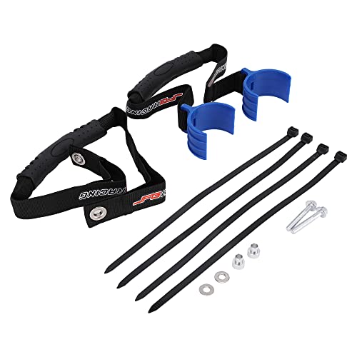 USTPO Motorcycle Front Rear Rescue Strap Handle Drag Belt Adjustmentable Grab Pull Universal for Dirt Bike Pit Bike Off Road Motocross Blue - Image 3