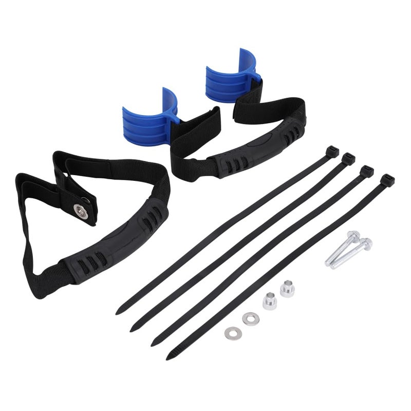 USTPO Motorcycle Front Rear Rescue Strap Handle Drag Belt Adjustmentable Grab Pull Universal for Dirt Bike Pit Bike Off Road Motocross Blue - Image 2