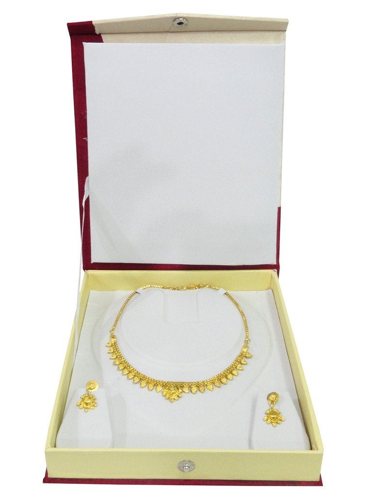 atorakushon Pack of 1 Pcs Multipurpose Necklace Earring bangle bracelet set half set box Jewelry Makeup Vanity Box (Crem) - Image 2