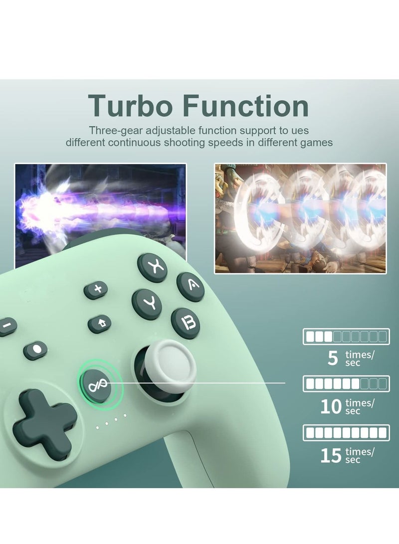 كاست ويف وحدة تحكم بالتبديل اللاسلكي، وحدة تحكم لاسلكية احترافية مع خاصية الاستيقاظ، عصا تحكم احترافية للوحة الألعاب تدعم NFC، أميبو، محور جيروكس للقطة الشاشة توربو، سويتش لنينتندو سويتش - Image 4