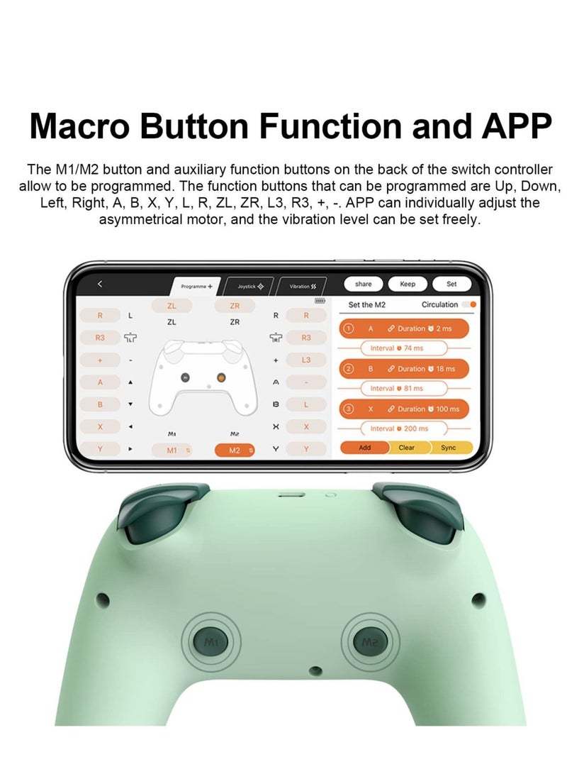 كاست ويف وحدة تحكم بالتبديل اللاسلكي، وحدة تحكم لاسلكية احترافية مع خاصية الاستيقاظ، عصا تحكم احترافية للوحة الألعاب تدعم NFC، أميبو، محور جيروكس للقطة الشاشة توربو، سويتش لنينتندو سويتش - Image 2