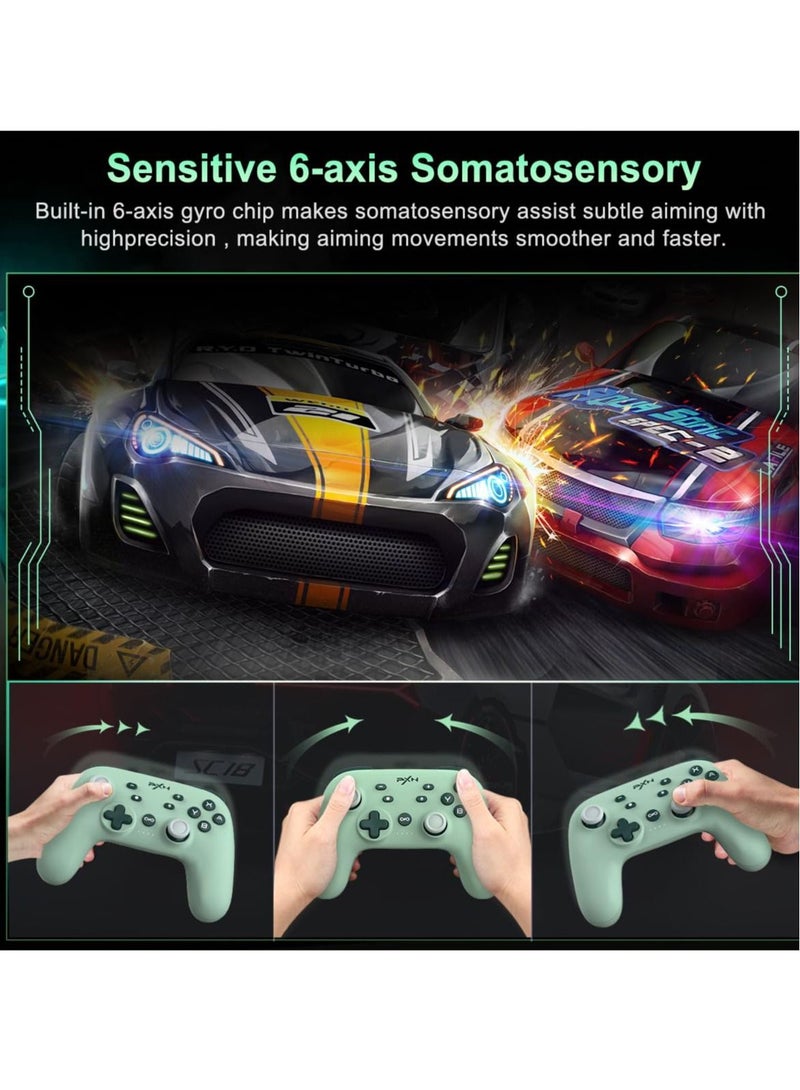 كاست ويف وحدة تحكم بالتبديل اللاسلكي، وحدة تحكم لاسلكية احترافية مع خاصية الاستيقاظ، عصا تحكم احترافية للوحة الألعاب تدعم NFC، أميبو، محور جيروكس للقطة الشاشة توربو، سويتش لنينتندو سويتش - Image 5