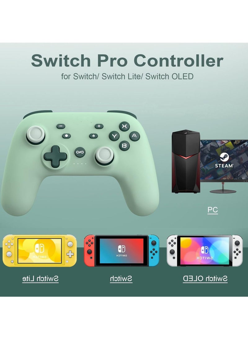 كاست ويف وحدة تحكم بالتبديل اللاسلكي، وحدة تحكم لاسلكية احترافية مع خاصية الاستيقاظ، عصا تحكم احترافية للوحة الألعاب تدعم NFC، أميبو، محور جيروكس للقطة الشاشة توربو، سويتش لنينتندو سويتش - Image 3