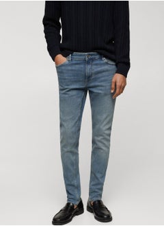 Skinny Fit Mid Wash Jeans