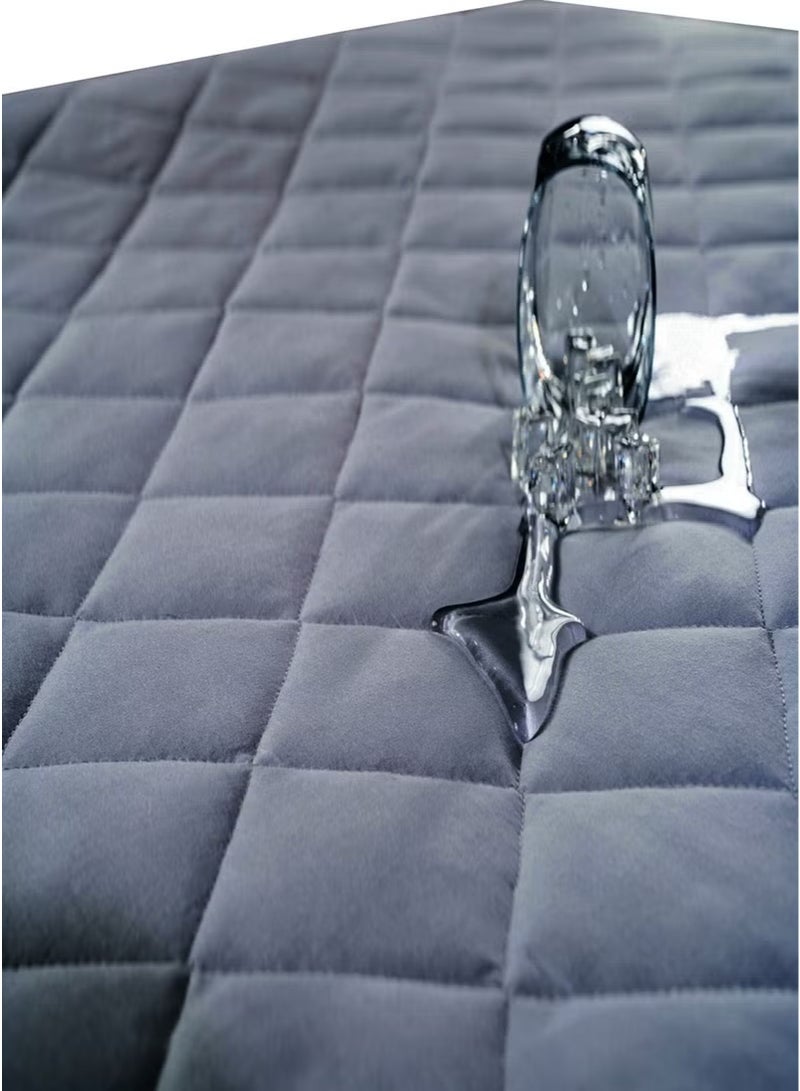 Formeya Pamukkale Colorful Mattress Mattress Gray 100% Cotton Quilted Liquid Proof Mattress Protector Fitted Mattress Mattress Sheet - Image 3