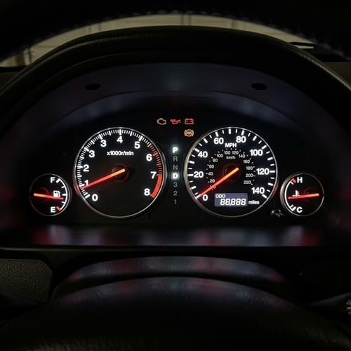 WLJH High Bright White Instrument Cluster Panel Speedometer Gauge Tachometer 12V Full LED Light Package Kits for Honda CRV CRV 20022006Pack of 12 - Image 1