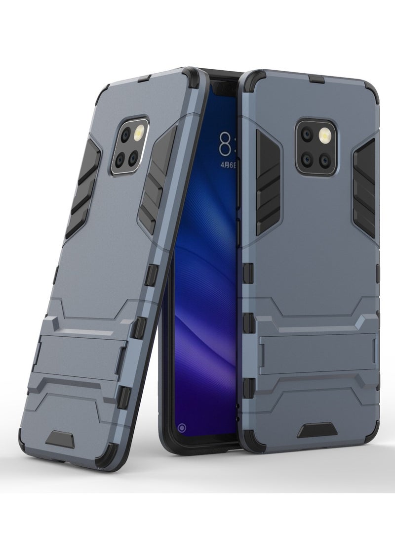 جراب حمايه مقاوم للصدمات مع مسند في الظهر متوافق مع Mate 20 Pro ( ازرق ) - Image 2