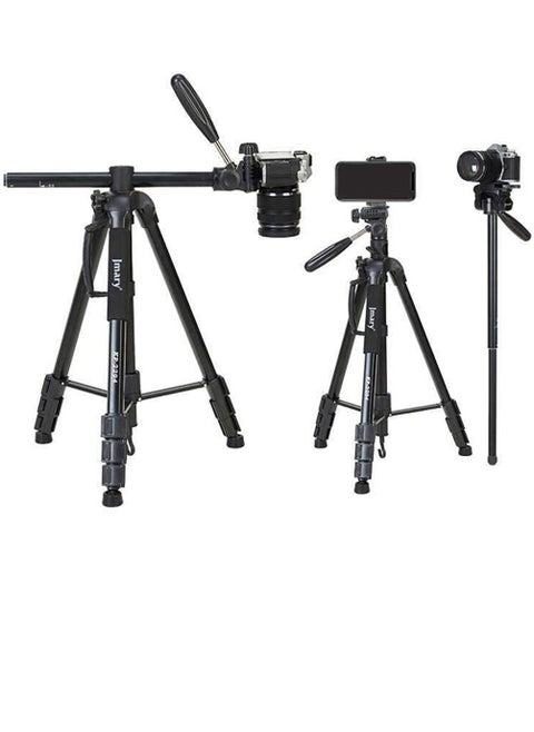 KP-2294 Multifunctional Professional Tripod With Multi Angle Adjustment Black