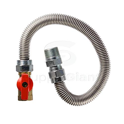 SUPPLYGIANT SUPPLY GIANT GUHW-56G56G Gas Ball Valve with 3/4'' FIP x 3/4'' FIP Fittings for Gas Connectors with Quarter-Turn Lever Handle, Brass Construction, Excellent Corrosion Resistance, CSA Approved - Image 5