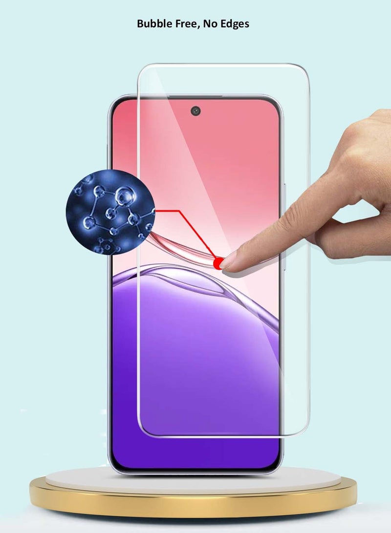 جيماكس Oppo A5 Pro 5G 2025 GMAX Premium Series حواف منحنية 9H 2.5D واقي شاشة من الزجاج المقسى - شفاف - Image 5