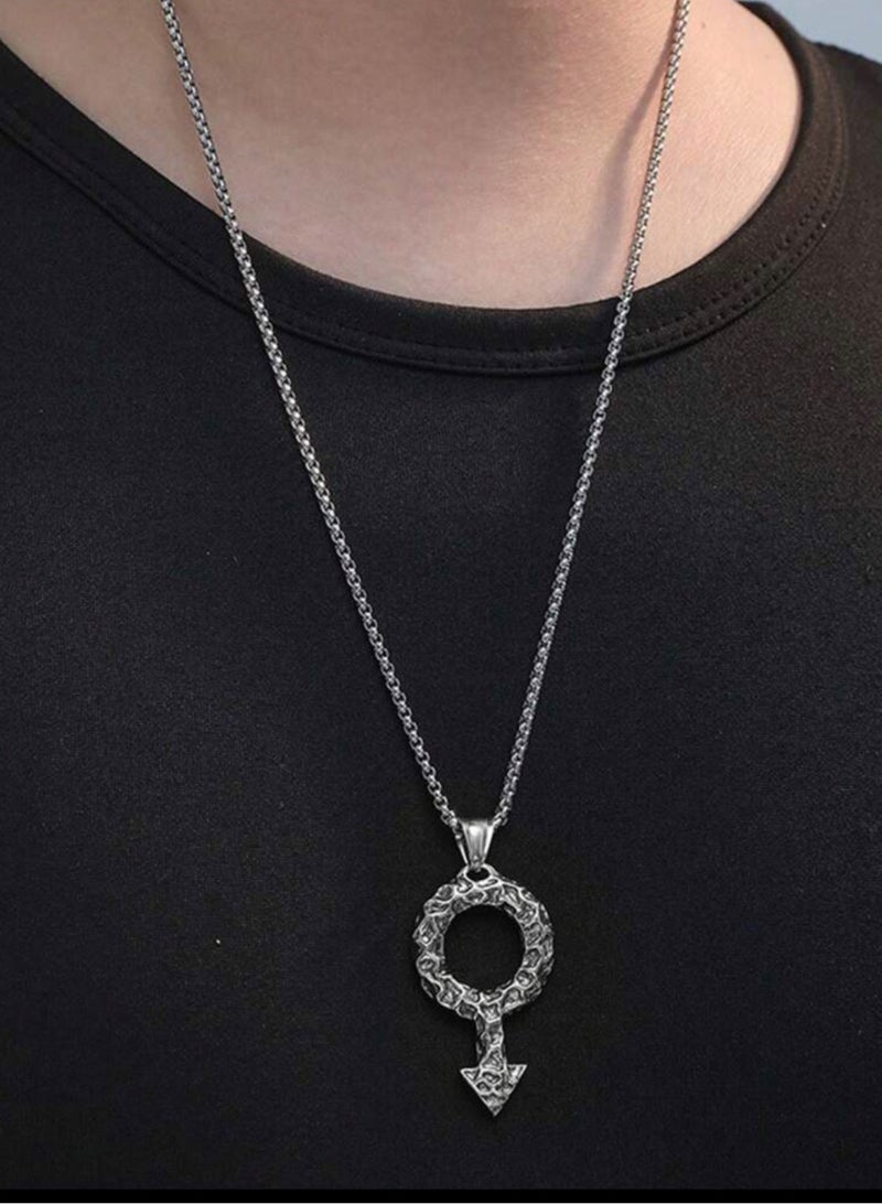 جوليري إيفريداي سلسال من الاستانلس ستيل باللون الفضي للرجال مقاس 60 سم