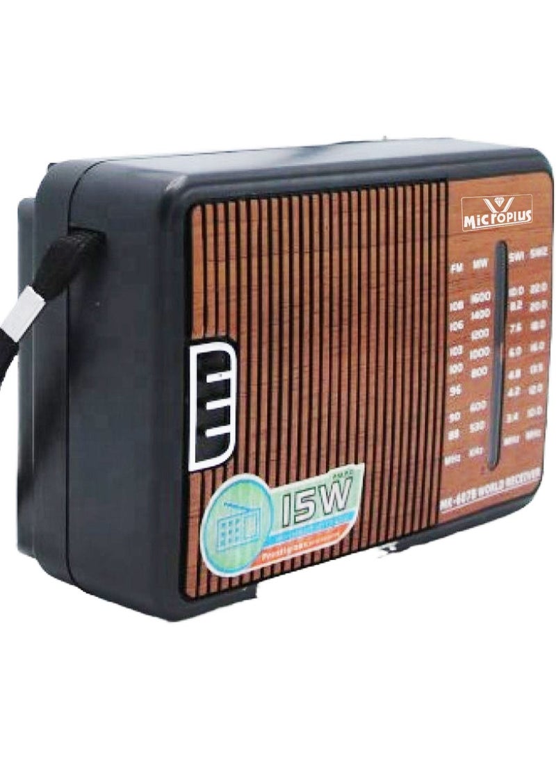 مايكروبلس مكبر صوت راديو محمول متعدد الوظائف Fm / AM / Sw - Image 1