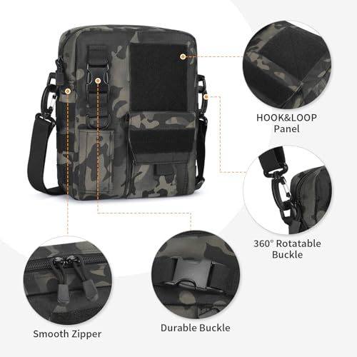 Wowelife Messenger Bag - Small Camouflage Canvas Crossbody Tactical Travel Sling Bag with Adjustable Straps - Image 4