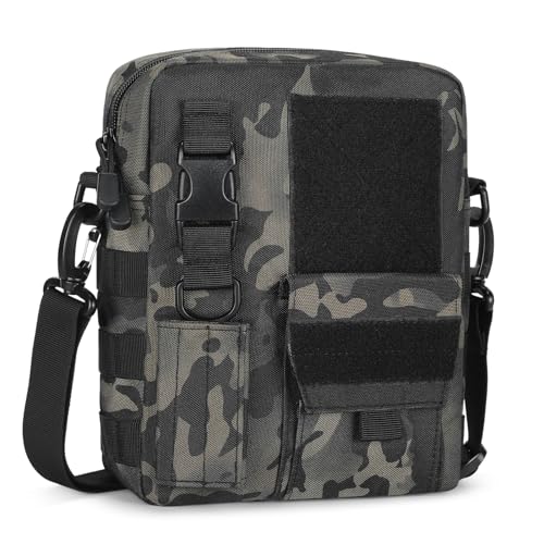 Wowelife Messenger Bag - Small Camouflage Canvas Crossbody Tactical Travel Sling Bag with Adjustable Straps - Image 1