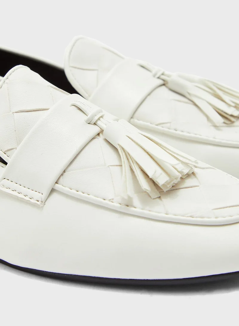 ELLA Weaved Round Toe Tassel Loafer