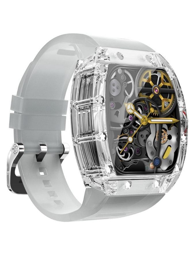 llwoo - YD5 Waterproof Sports Smart Watch For Men`s, Crystal Shell Appearance, Richard Style, Multi Languages, Sports Record, Offline Payment And NFC Card Access Function - Image 1