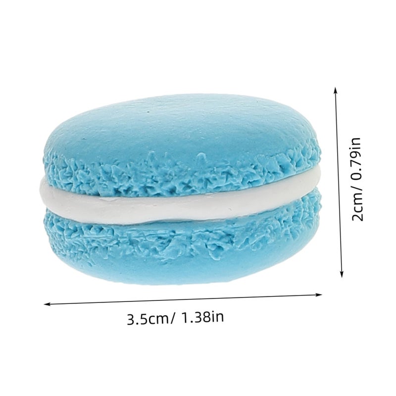 2 Pcs Artificial Macaron Cake Model Realistic Dessert Display Props For Photography - Image 3