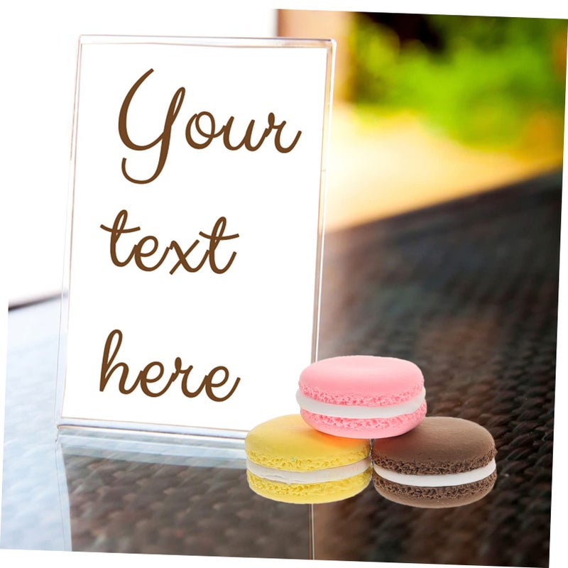 2 Pcs Artificial Macaron Cake Model Realistic Dessert Display Props For Photography - Image 5