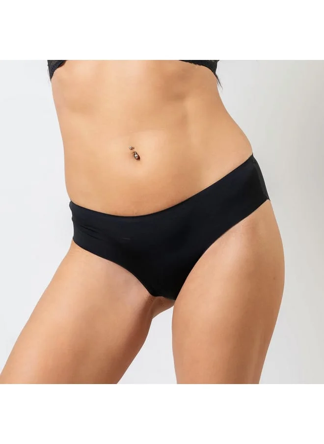 Aadaraya Aadaraya Assorted Bikini Briefs with Elasticated Waistband - Set of 5