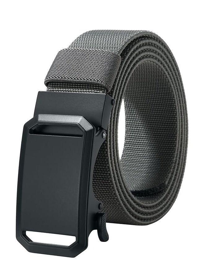 Gloryful Outdoor Nylon Sports Men's Belt Grey, Men'S Casual Nylon Belt, Automatic Iron Buckle, Suitable for Outdoor Activities - Image 1
