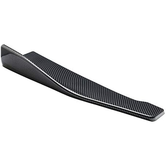 Labymos Universal 2PCs Scratch Car Rear Bumper Lip Splitter Carbon Fiber - Image 3