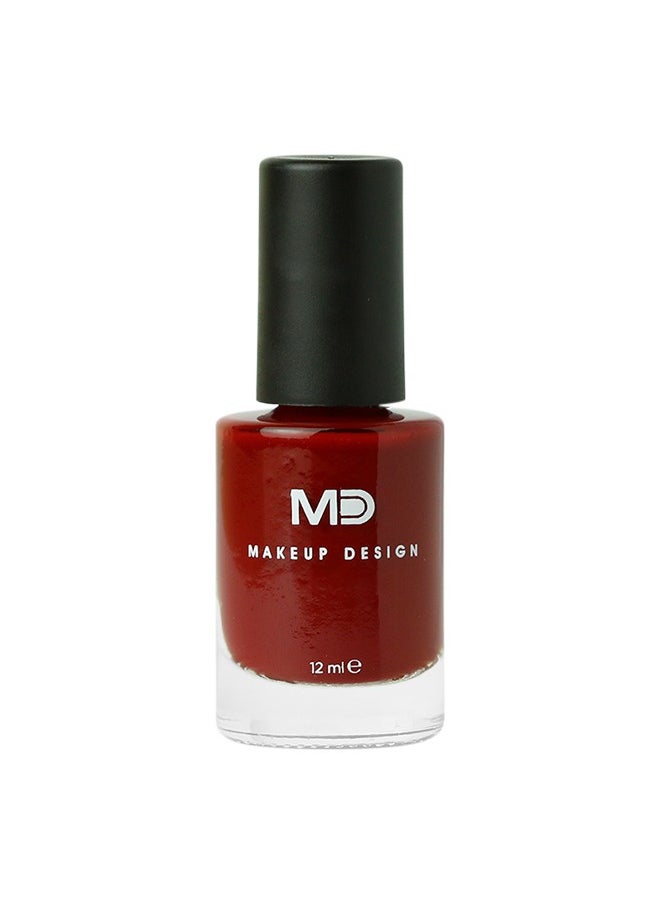 MD MAKE UP DESIGN MD European Nail Polish MIDNIGHT, Crimson 244, 12 ml 
