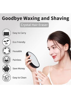 Hemiza HEMIZA Crystal Hair Remover for Women and Men Crystal hair remover eraser removal stone for women men painless hair remover body magic smooth remove (HE - CHR.026)  - Image 4