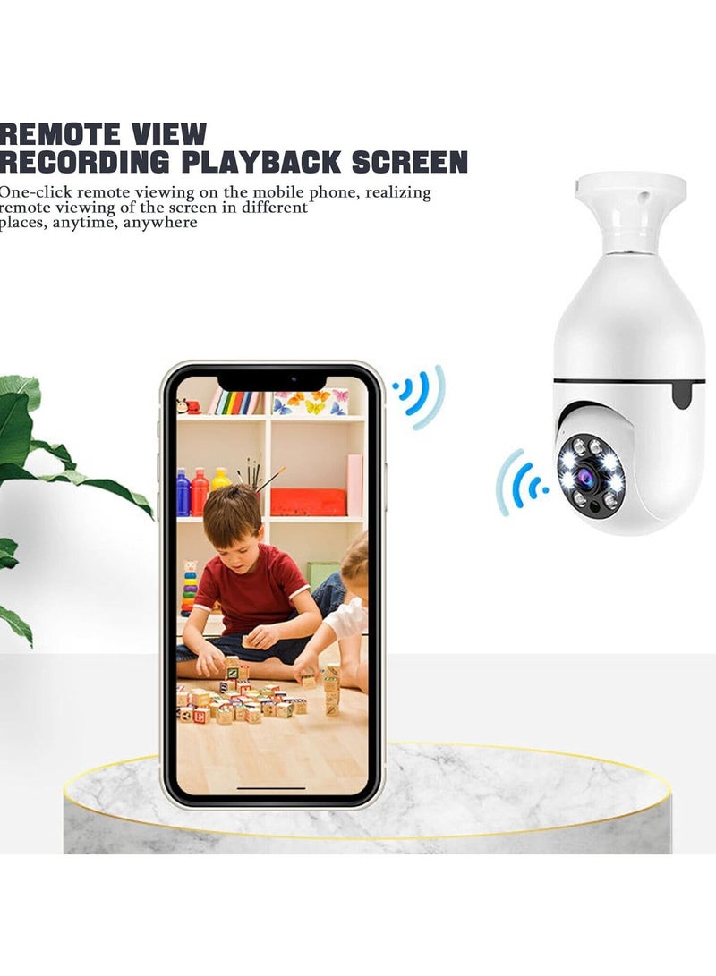 E27 1080p Light Bulb Camera HD HD Smart Wireless WiFi Security Bulb Camera WiFi Bulb Camera  - Image 4