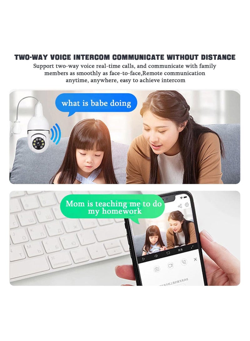 E27 1080p Light Bulb Camera HD HD Smart Wireless WiFi Security Bulb Camera WiFi Bulb Camera  - Image 3