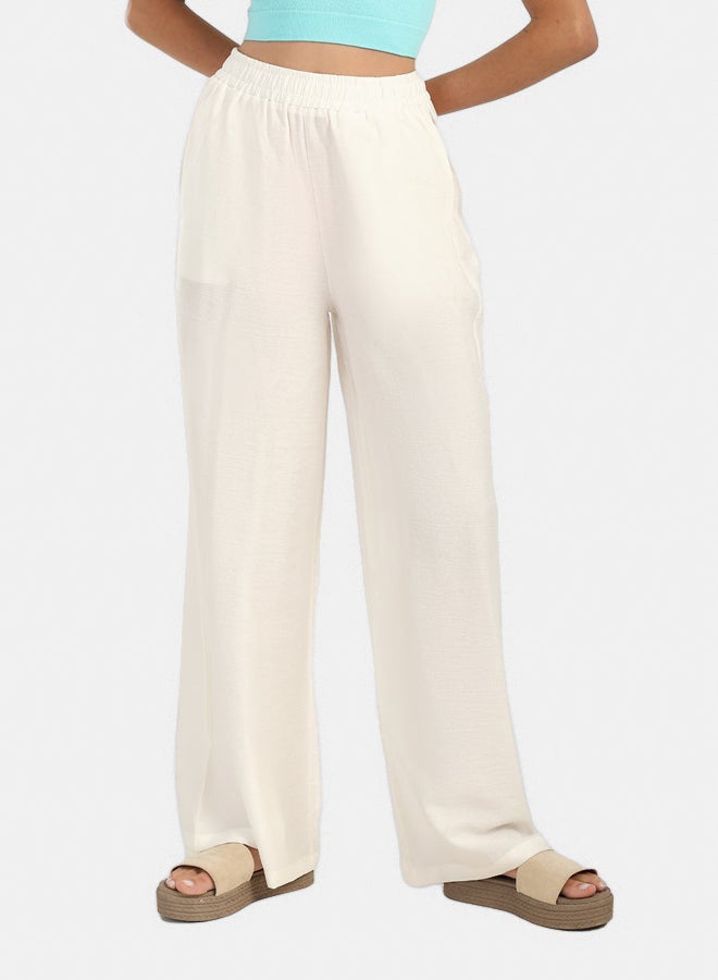 Carina Relaxed Fit Solid Pants - Image 1