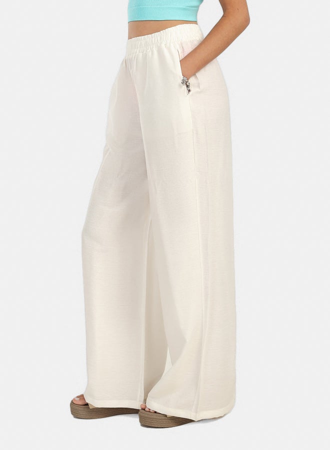 Carina Relaxed Fit Solid Pants - Image 2