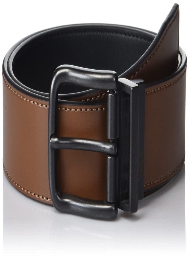 Original Penguin Men's Reversible Casual Leather Belt, Brown, 30 - Image 1