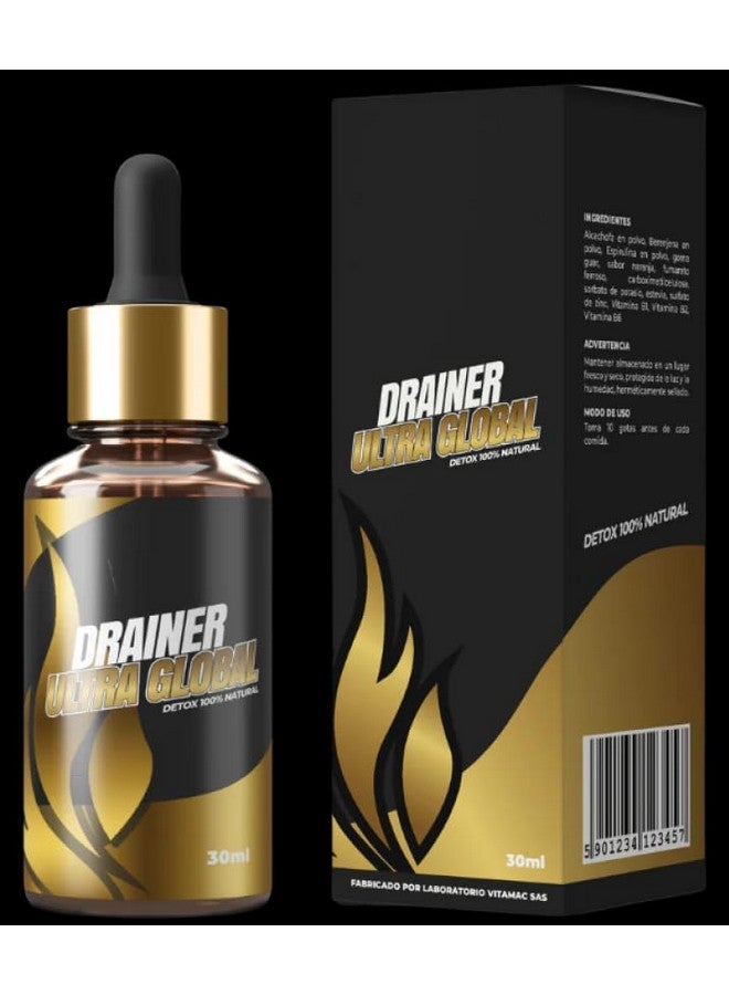 Generic Eliminador de Grasa ULTRAGLOBAL DIURETICO 30 ml. Complemento Ideal que te ayuda bajar de peso, eliminar retención de líquidos, Tonificar masa Muscular magra y eliminar la ansiedad, Drainer  - Image 1
