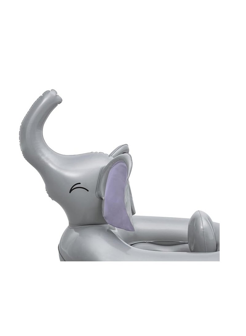 بست واي قارب صغير على شكل فيل - عوامة قابلة للنفخ لطيفة وآمنة للأطفال الرضع والأطفال الصغار، مثالية للعب في حمام السباحة والماء - Image 3