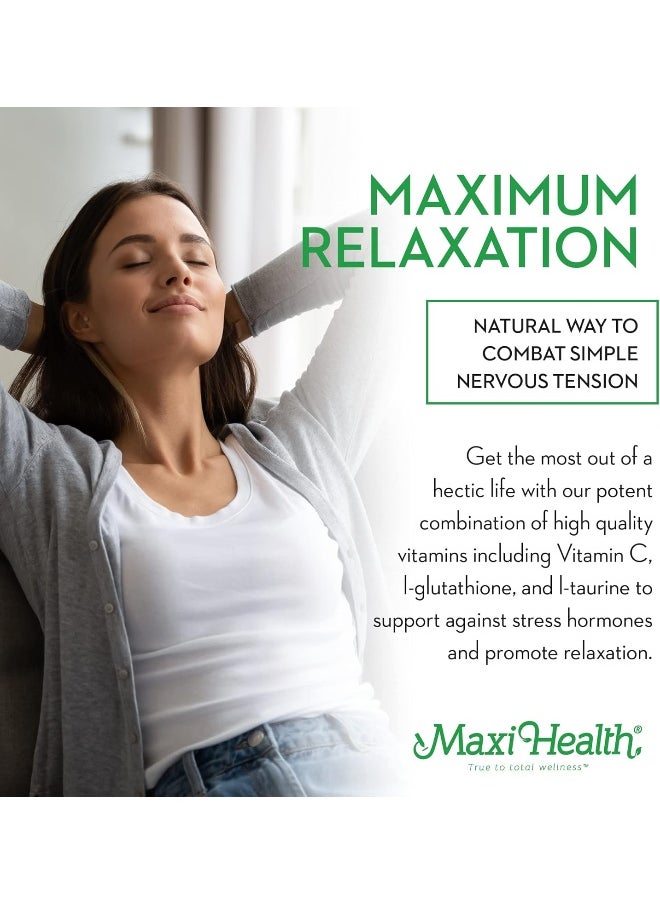 Maxi Health Maxi Health Relax to The Max - Stress Formula (60 Capsules)  - Image 4