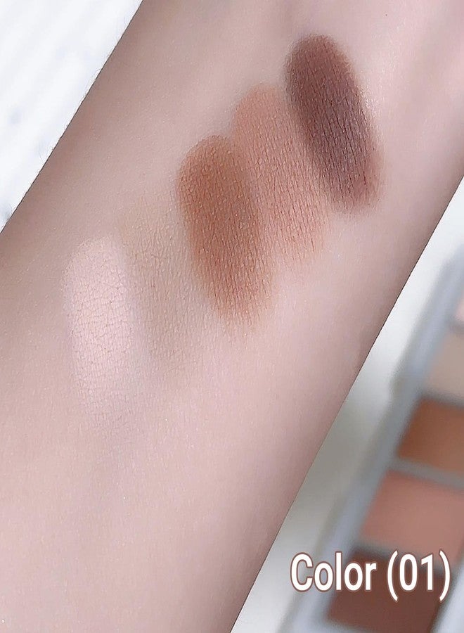 Erinde لوحة ظلال عيون مات 5 ألوان من إيريندي، نود كلاسيكي طبيعي، ظلال عيون بنية محايدة، مكياج عيون يومي مقاوم للماء يدوم طويلاً للعيون البنية، بيج أبيض فاتح، بني فاتح إلى داكن، 01 - Image 3