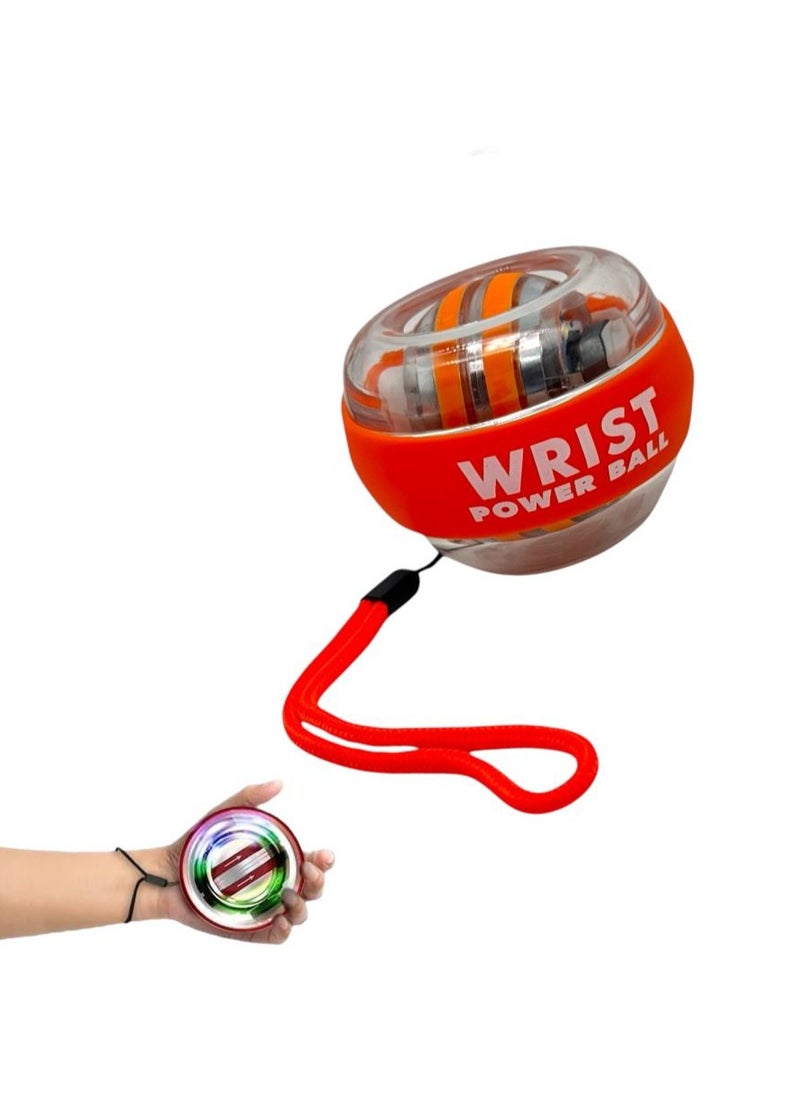 QSHOP Self Starting Gyroscope Ball for Wrist Arm and Finger Strength Training Self Starting Ball Finger Grip Strength Training Stress Relief  - Image 1