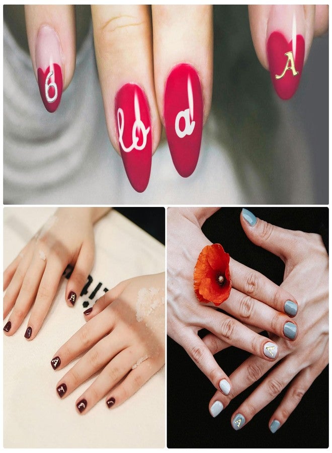MECCANIXITY Nail Art Stickers Decals Black 4 Sheets - Image 4