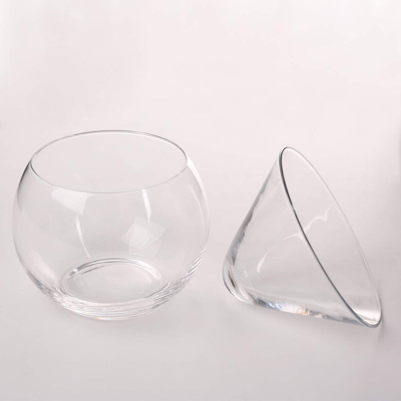 DUEBEL Glass Caviar Chiller Server Set Plus 2 pcs. x Mother of Pearl Caviar Spoon 3.15" â€“ Universal Martini, Wine, Liquor Cocktail Chiller - Image 3