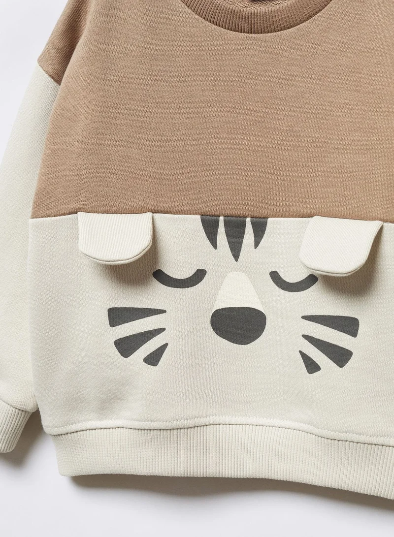 MANGO Kids Cartoon Print Sweatshirt