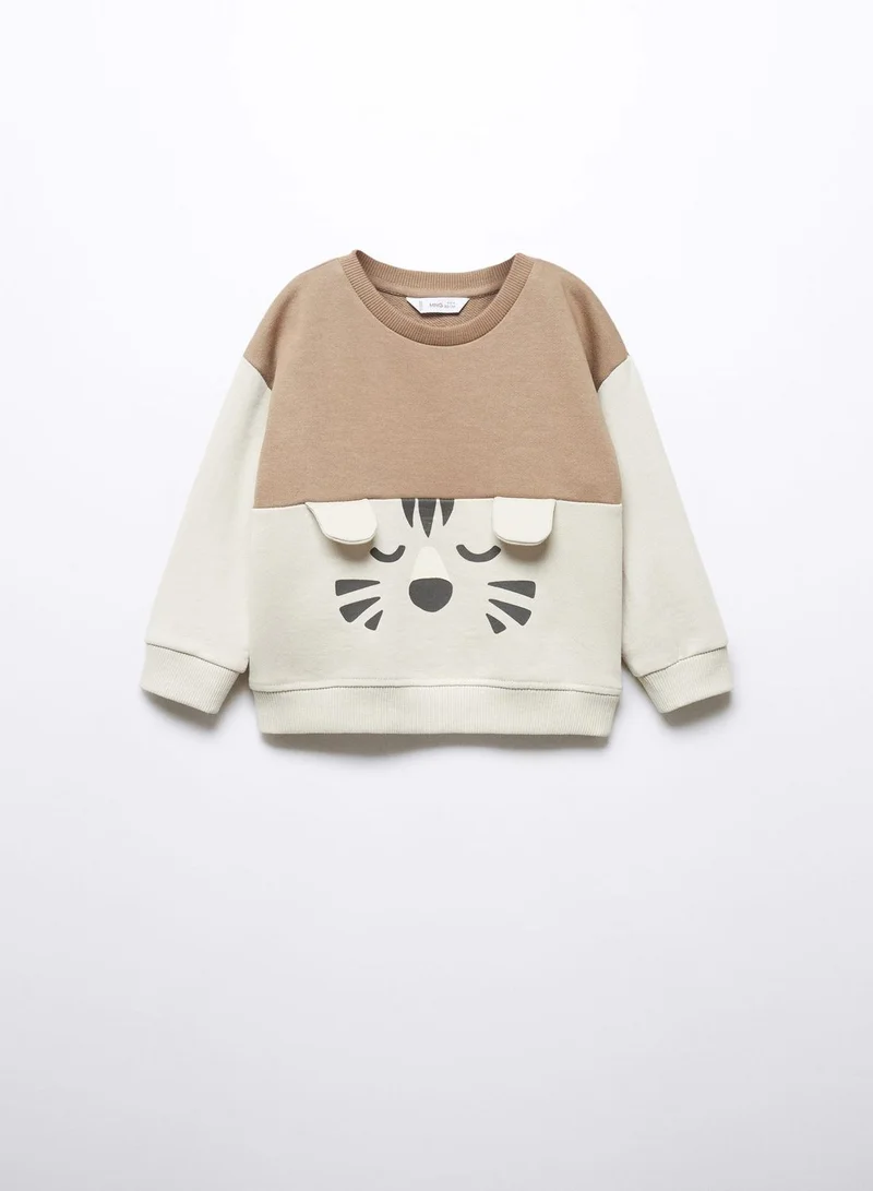 MANGO Kids Cartoon Print Sweatshirt
