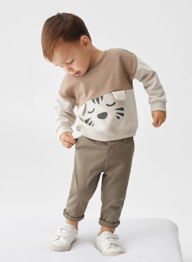 MANGO Kids Cartoon Print Sweatshirt