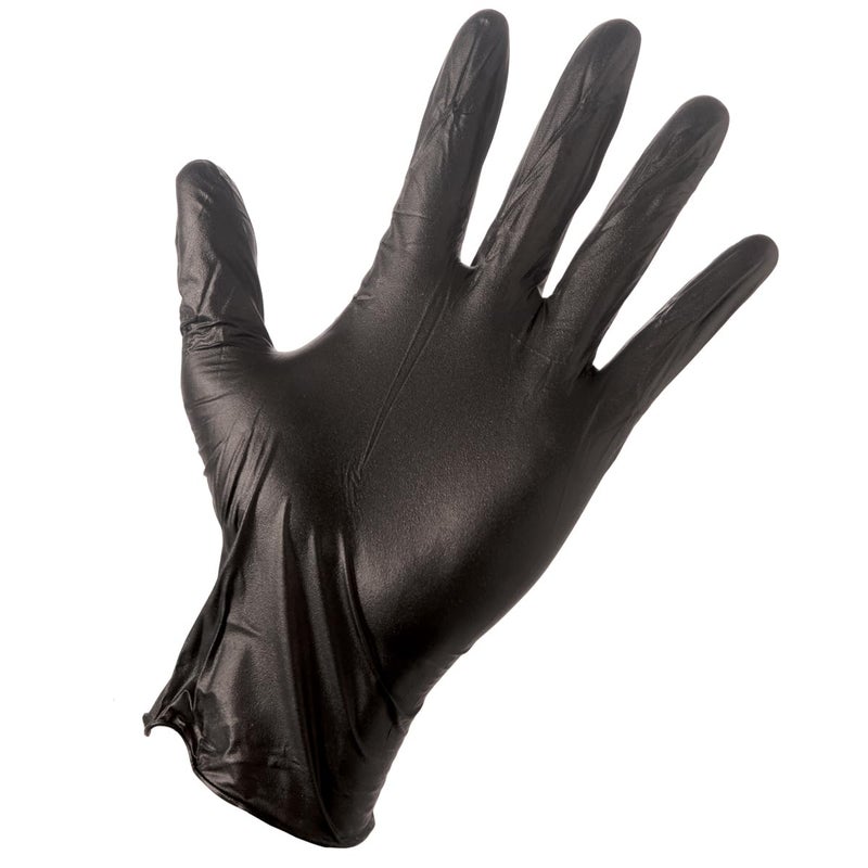 Grease Monkey Disposable Nitrile All Purpose Gloves, Pack of 100, X-Large, Black - Image 1