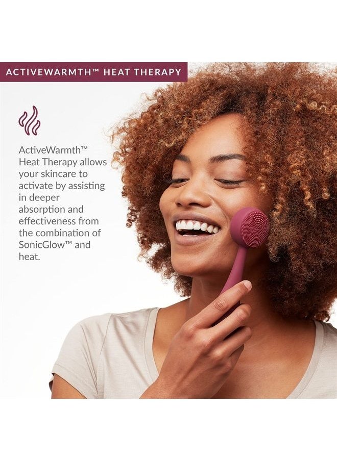 PMD Beauty PMD Clean Pro - Smart Facial Cleansing Device with Silicone Brush & ActiveWarmth Anti-Aging Massager - Waterproof - SonicGlow Vibration Technology - Clear Pores & Blackheads - Lift, Firm, & Tone Skin  - Image 4